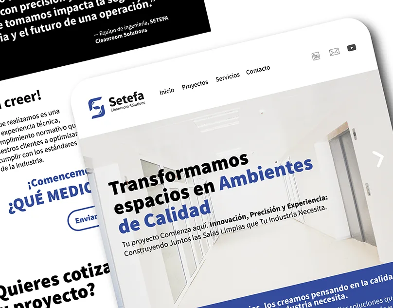 Setefa sitio web WordPress